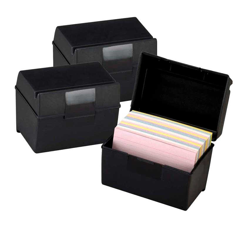 TeachersParadise - Oxford® Plastic Index Boxes, 4 x 6, 400 Card ...