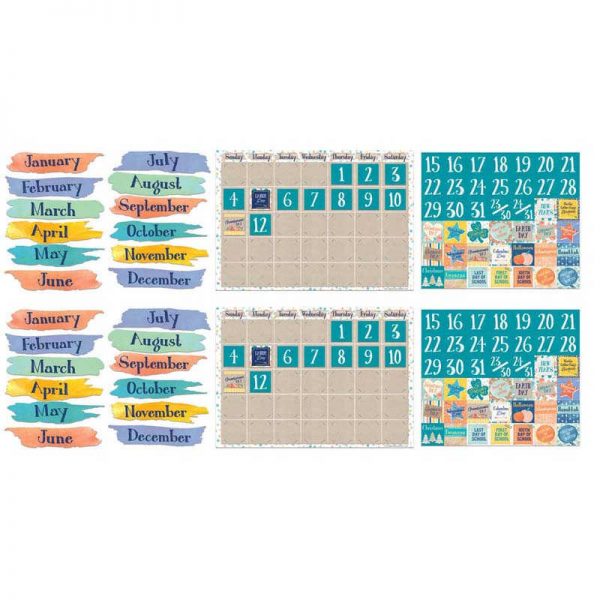 TeachersParadise - Eureka® Confetti Splash Calendar Bulletin Board Set ...