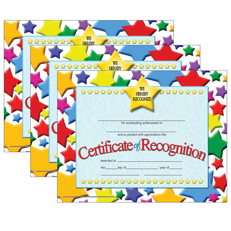 TeachersParadise - Hayes Certificate of Recognition, 30 Per Pack, 3 ...