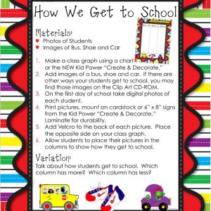 How We Get to School Art Activity by Frog Street Press Volume 22