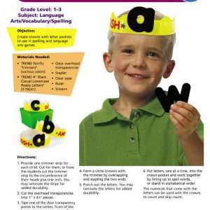 Letter Crowns for Grades 1–3 by TREND enterprises