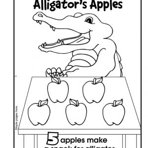 Letter A Alligator Activity & Coloring Page by The Education Center TEC61026