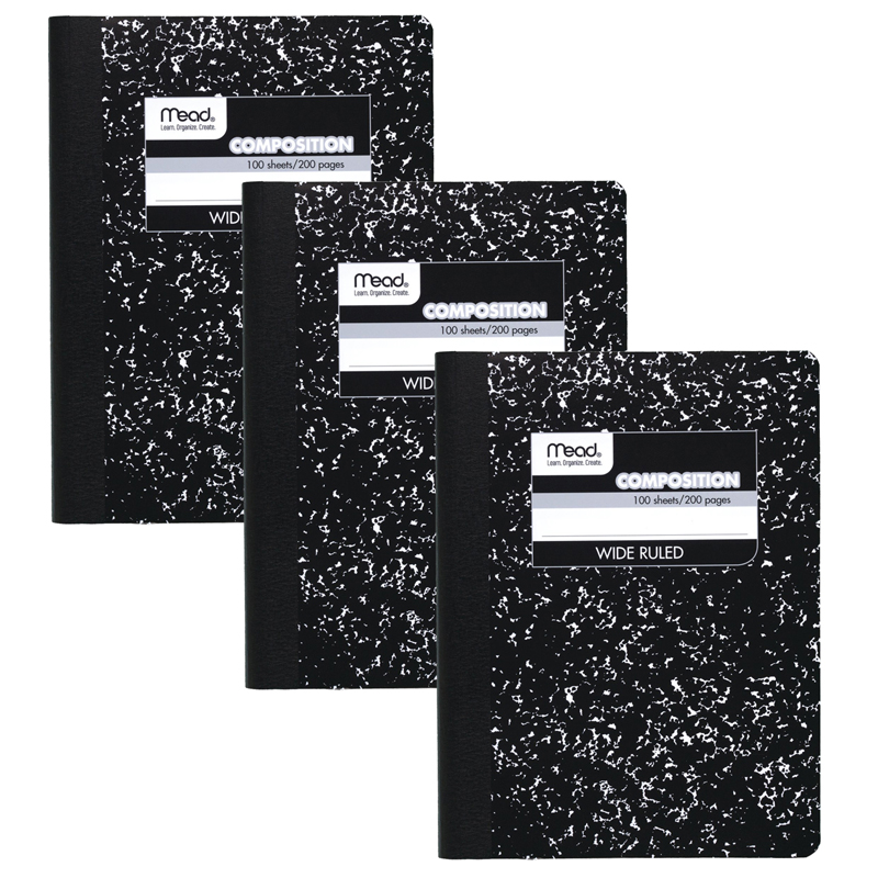 TeachersParadise - Mead® Composition Book, Wide Ruled, 100 Sheets, 9 3/ ...