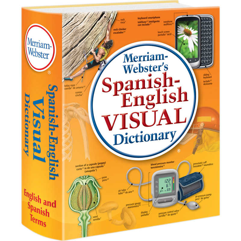 Teachersparadise Merriam Webster Spanish English Visual Dictionary Mw 2925 7721