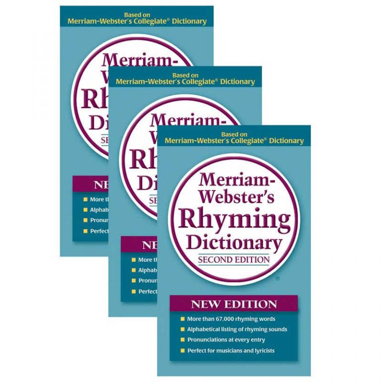 Teachersparadise Merriam Webster Merriam Websters Rhyming Dictionary Pack Of 3 Mw 8540 3 7368