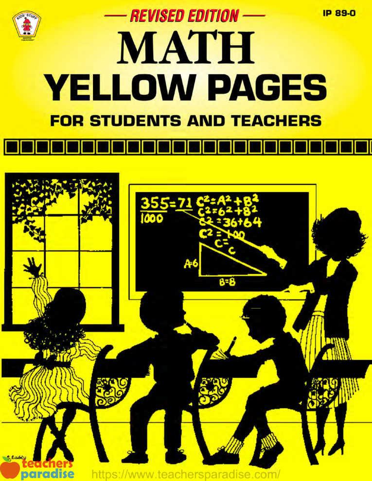 Math Yellow Pages For Students And Teachers by INCENTIVE PUBLICATIONS IP890