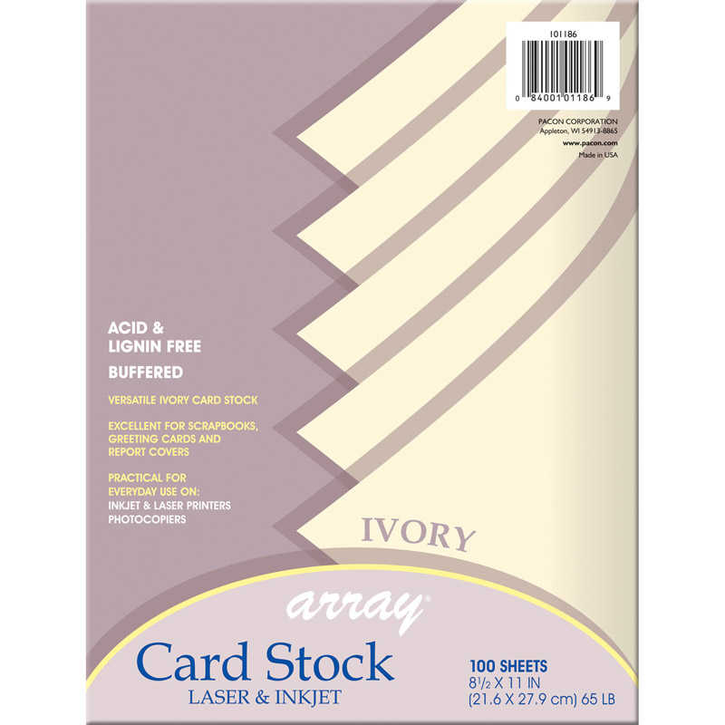 TeachersParadise - Pacon® Card Stock, Classic Ivory, 8-1/2