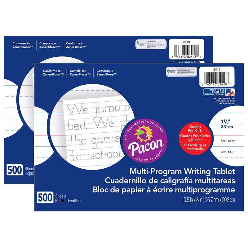 TeachersParadise - Pacon® Multi-Program Handwriting Paper, 1-1/8