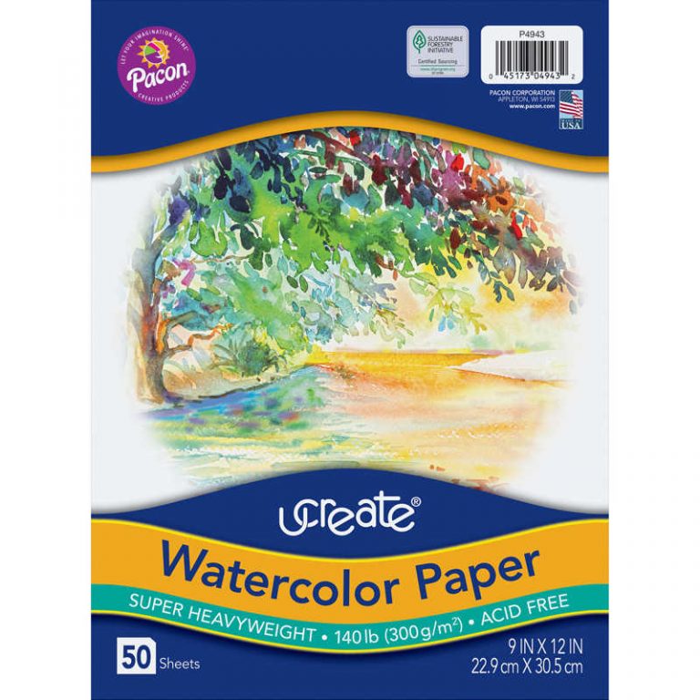 TeachersParadise - UCreate® Watercolor Paper, White, Package, 140 Lb ...