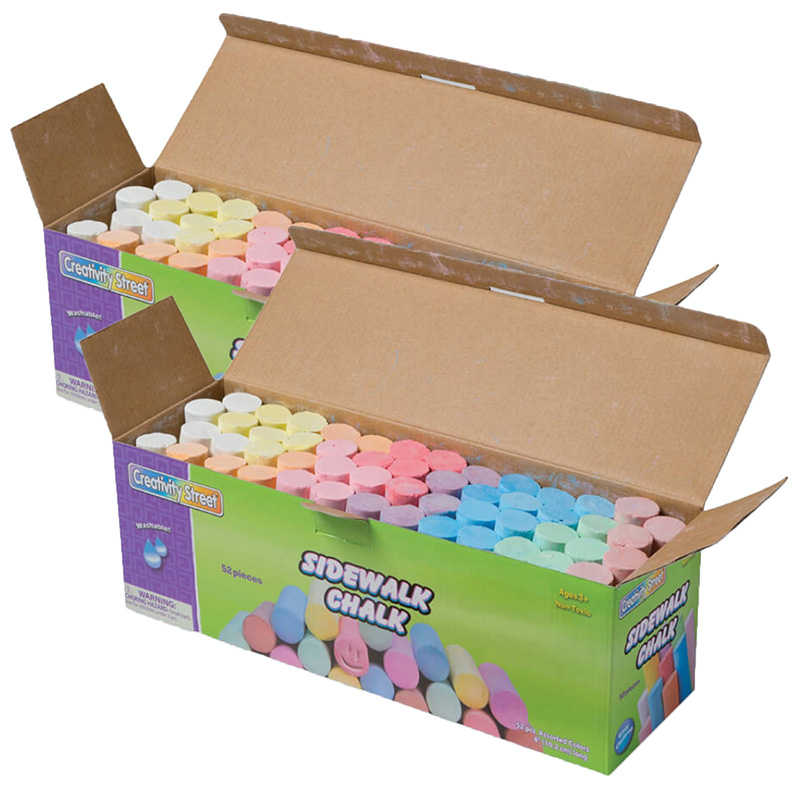 TeachersParadise - Creativity Street® Sidewalk Chalk, Assorted Colors ...