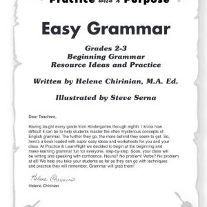 Practice with a Purpose Easy Grammar Grades 2-3 by Practice & LearnRight Publications PLR4004