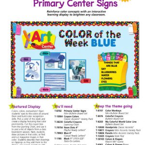 Primary Center Signs Mini Bulletin Boards by TREND enterprises T-8702