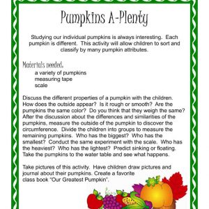 Pumpkins A-Plenty by Frog Street Press Science Activity 6