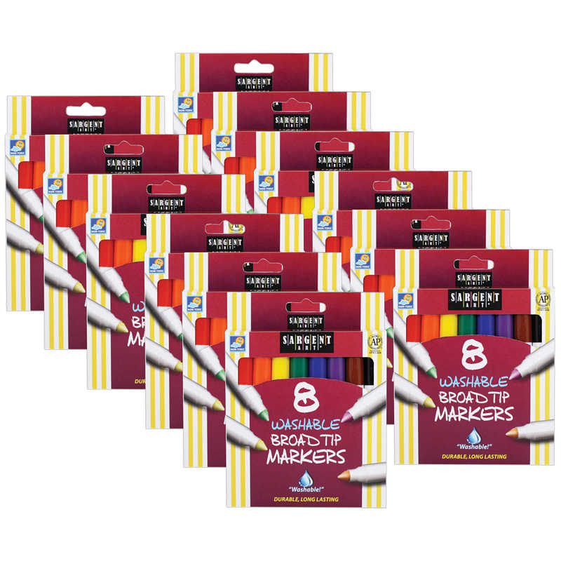 Sargent Art Washable Felt Tip Markers