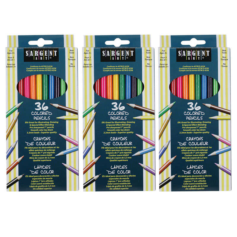 Sargent Art Colored Pencils - Box of 36 – Make & Mend