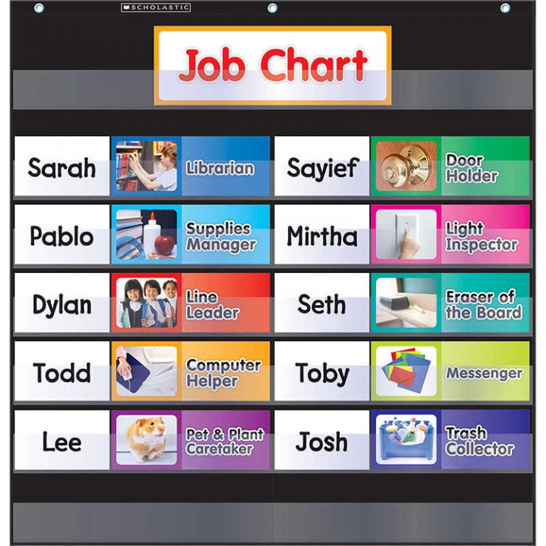 teachersparadise-scholastic-scholastic-class-job-pocket-chart-with