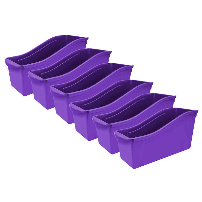 TeachersParadise - STOREX Large Book Bin, Purple, Pack of 6 ...