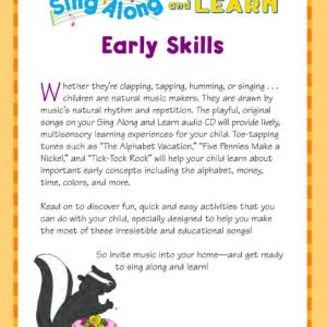 Sing Along and Learn Early Skills by Scholastic SC-0439802083-980208