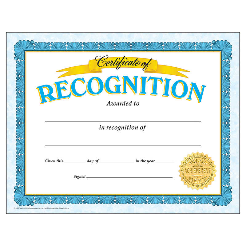 TeachersParadise - TREND Certificate of Recognition Classic ...