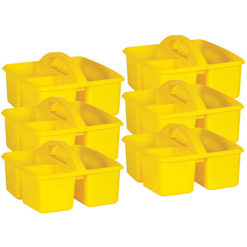 Teacher Created Resources Plastic Storage Caddy - Yellow