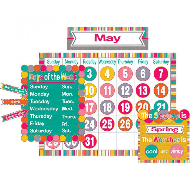 Teachersparadise Teacher Created Resources Tropical Punch Calendar