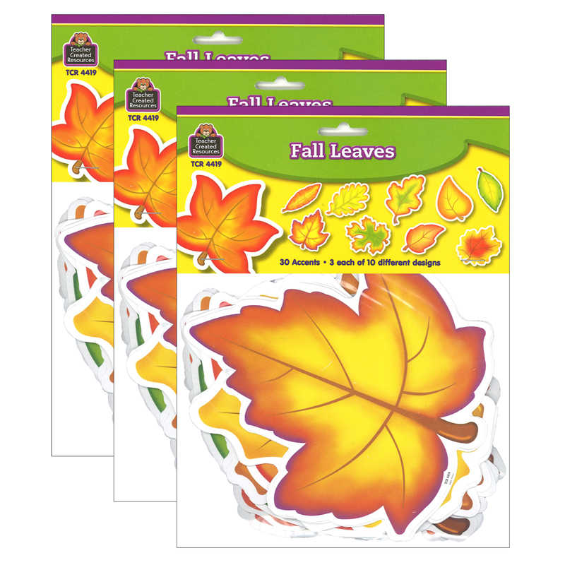 TeachersParadise - Teacher Created Resources Fall Leaves Accents, 30 ...