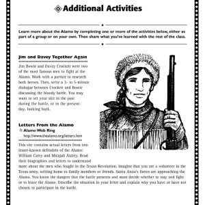 The Alamo Additional Activities by Scholastic Teacher Resources SC-937081