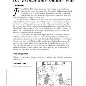 The French and Indian War Classroom Activities by Scholastic SC-0439385199-938519