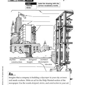 The Sky’s the Limit! Skyscrapers Worksheet Activity by Harcourt Achieve Inc