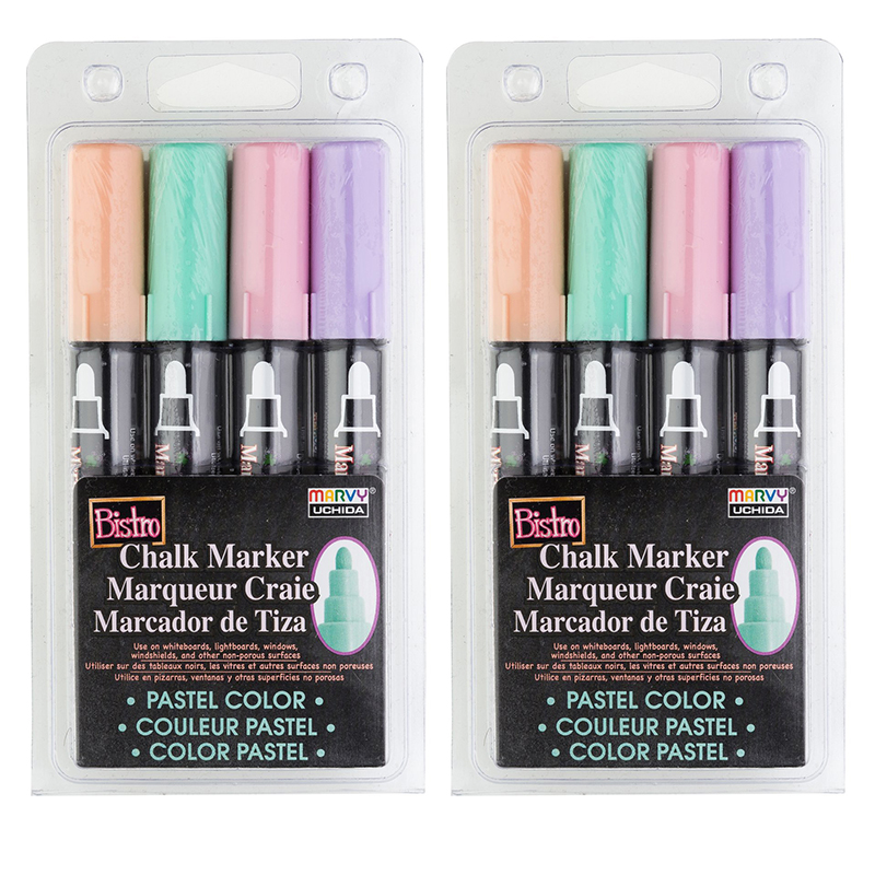 TeachersParadise - Marvy Uchida® Bistro Chalk Markers, Broad Tip, Blush ...